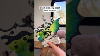 Quick Dragon Puppet Base Tutorial #dragonpuppet #paperdragons