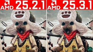 AMD Driver Update 25.3.1 vs 25.2.1 Driver Comparison (RX 6600)