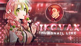 How To Make Thumbnail Like 'Nikovax' For Anime amv Edits In Alight motion and Node video! 