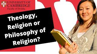 What on earth is Theology, Religion and Philosophy of Religion?