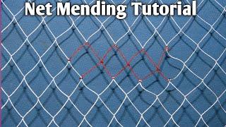 Net Mending Tutorial | Fishing Net Repair | Net Mending