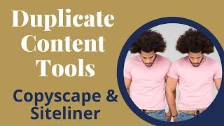 Duplicate Content Checker Tools Free - Copyscape and Siteliner