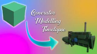 Generator Modelling Timelapse.