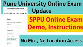 Pune University Exam Demo / Location / Camera/Mic Instructions 2021 #sppu #puneuniversity