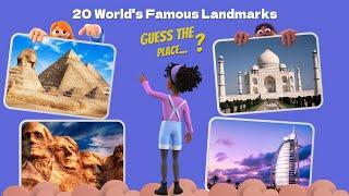 20 World's Famous Landmarks Quiz ️   