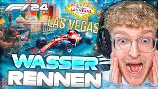 Las Vegas UNTERWASSER mit SLICKS FAHREN in F1 24!  Härteste FOLGE JEMALS - CutterLukas