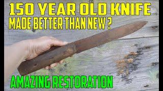 100 Year Old Knife tool  Restoration Perfect restoration filleting knife  ???