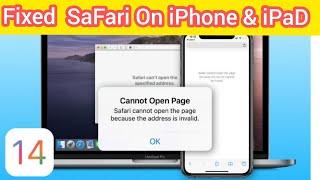 How Do i Fix Safari Not Loading Web Pages After iOS 14 UpDate Latest  2020