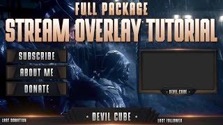 [Tutorial]  Livestream / Twitch Overlay Complete Pack - Photoshop 2016