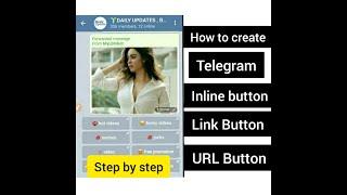 How to create telegram inline button bot, URL button, link Button