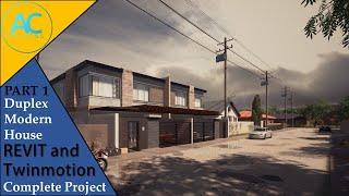 Duplex Modern House | Part 1 | Complete Step by Step Project | Revit Tutorial