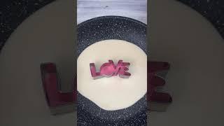 How to make love pancake for your sweetheart #pancake #love #valentine