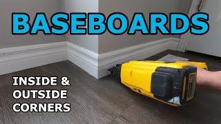 How to Install Baseboard Trim - Inside and Outside Corners