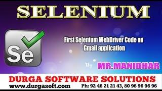 Selenium || First Selenium WebDriver Code on Gmail application