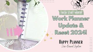Fresh Start March! Happy Planner | Work Planner Update Setup | Girl With Goals | Live Love Posh