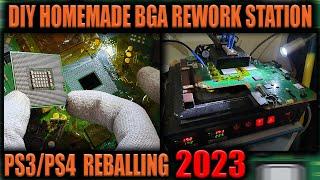 DIY HOMEMADE BGA REWORK STATION [PS3/PS4]  REBALLING 2023.