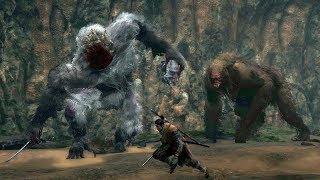 Sekiro: Headless Ape and Guardian Ape Wife Boss Fight