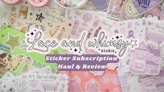 Whimsymail Monthly Sticker Subscription Review  a.k.a my new obsession | Lace & Whimsy Studio