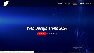 Stunning Video Background Web Design With Menu Hover Effects Using HTML & CSS 2020