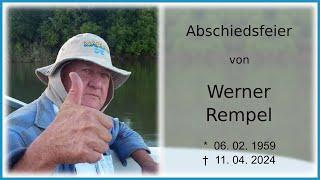 Abschiedsfeier von Werner Rempel