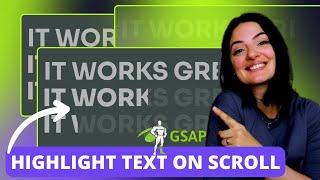 HIGHLIGHT TEXT ON SCROLL WITH GSAP - Elementor Wordpress Tutorial Flex Container