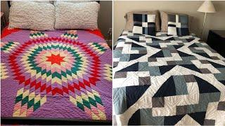 New simple attractive quilted bedsheet cover by pop up fashion