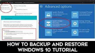 How to Use System Image Backup and Restore in Windows 10 Tutorial