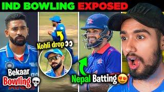 YAAR! Aisi Bowling & Fielding se hum WC JEETENGE? | Kohli Catch Drop | IND vs NEP