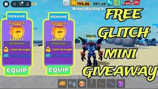 GLITCH PET GIVEAWAY IN MUSCLE LEGENDS!  (Public Server)