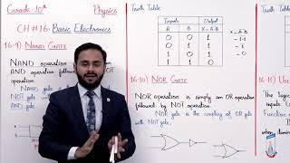 Class 10 - Physics - Chapter 16 - Lecture 6 - NAND, NOR Gate & Uses of Logic gates - Allied Schools