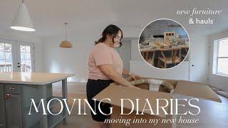 MOVING INTO MY NEW HOUSE! moving prep, new furniture & hauls