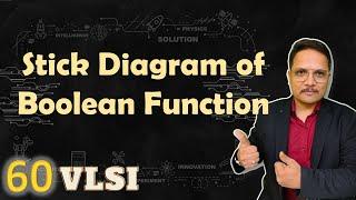 Stick Diagram of Boolean Function | CMOS Boolean Function Circuit | VLSI by Engineering Funda