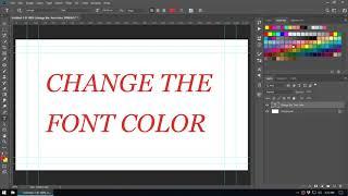Adobe Photoshop Tutorial : Multiple ways to change font color