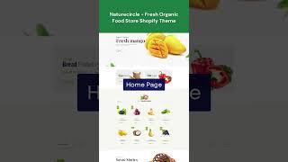 Fresh Organic Food Store Shopify Theme #shopify #shopifythemes