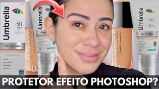 PROTETOR COM COR QUE PARECE BASE DA DIOR ? TESTEI FILTRO SOLAR UMBRELLA PERFECT SKIN