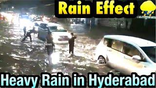 Rain Effect In Hyderabad, Many Parts of City Flooded, Heavy Rains Lashes Hyderabad | Overseas News