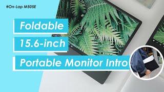 Tragbarer Monitor M505E 15,6-Zoll-Clamshell-Design! Schlank und faltbar!｜GeChic