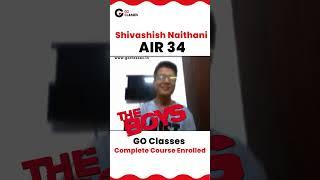 Shivashish Naithani AIR34 Topped GATE CSE 2023. #gate2023 #gatecse