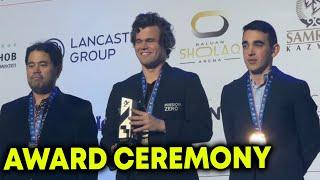 Magnus Carlsen Receives His GOLD MEDALS and TROPHIES in AWARD CEREMONY for CHAMPIONSHIPS