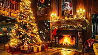 Best Old Christmas Songs with Fireplace  Top Christmas Songs Playlist 2025 ️ The Firt Noel