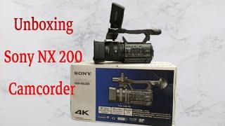 Sony HXR - NX200 | NXR-NX200P 4K Professional Pal Camcorder | NXCAM Unboxing | Best Camcorder