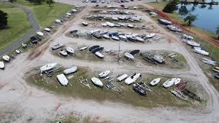 Lake Hefner Dry Dock Sail Boats - DJI Mavic Mini - Oklahoma City, OK - Lets Fly!