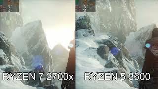 RYZEN 7 2700x VS RYZEN 5 3600 Test in 5 Games