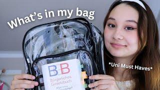 WHAT'S IN MY UNI BAG  | Jura Essentials, Organisation und Tipps!