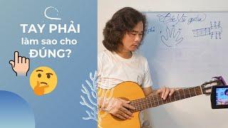 Hướng dẫn guitar từ A đến Z: Bài 1. Kỹ thuật TAY PHẢI cần biết khi mới học đàn