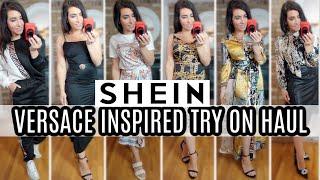 VERSACE INSPIRED OUTFITS // SHEIN SPRING SALE TRY ON HAUL // AFFORDABLE FASHION