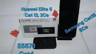 Modem Huawei Mobile Wifi Elite 5 Seri W05 Cat 12 vs E5573 vs Samsung S RB&C Eps 3 - 210424