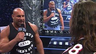 Goldberg Confronts Hart WCW Thunder 6th Sep 2000
