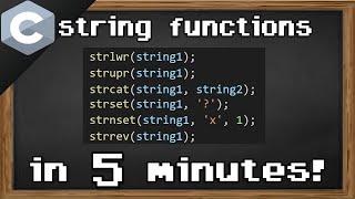 C string functions 
