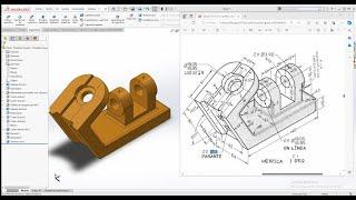 Soporte de control en Solidworks 2018